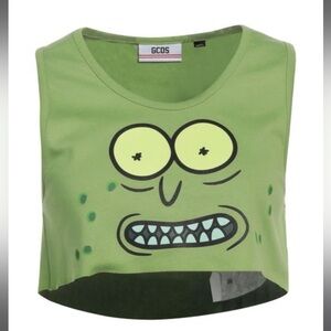 GCDS Crop Top - Rick & Morty Pickle